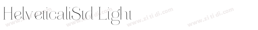 HelveticaliStd Light字体转换